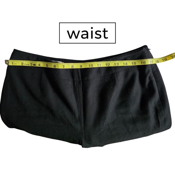 VTG Talbots Dress Pants Wool Black Flat Front Career Suit Trouser Y2K 12 Petite - Picture 6 of 9